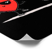 Discgolf Herz Disc Golf Golfer Valentinstag Su Poster (Ecke)