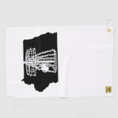 Discgolf Iowa - Handtuch für Ihre Disgolf-Tasche (Horizontal)