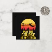 Discgolf mit dir mitteilungskarte (Vorderseite/Rückseite Beispiel)