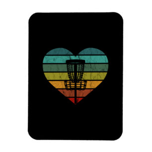 DiscGolf - Retro Vintage Zielkorb Magnet