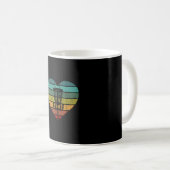 DiscGolf - Retro Vintager Zielkorb Kaffeetasse (VorderseiteRechts)