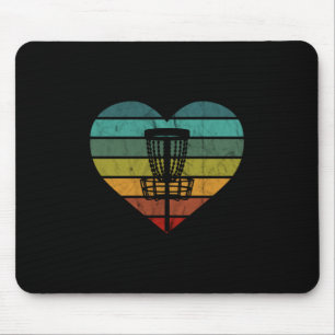 DiscGolf - Retro Vintager Zielkorb Mousepad