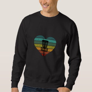 DiscGolf - Retro Vintager Zielkorb Sweatshirt