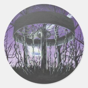 Discgolf Runder Aufkleber