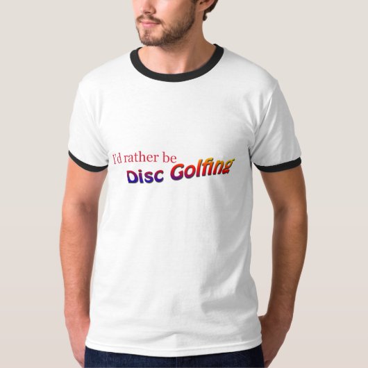 Discgolf spielen T-Shirt (Vorderseite)