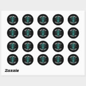 Discgolf Täglich Skizze Frisbee Runder Aufkleber (Blatt)