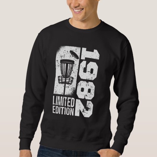 DiscGolf Vintag 1982 Geburtstag Disc-Golfspiel D Sweatshirt (Vorderseite)