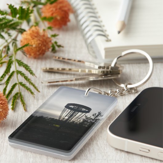 Discgolf Winter Schlüsselanhänger (Vorderseite rechts)