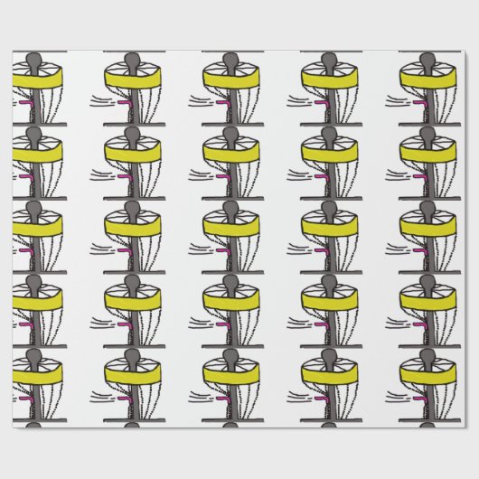 Discgolfgeschenk-Verpackungspapier Geschenkpapier (Flach)