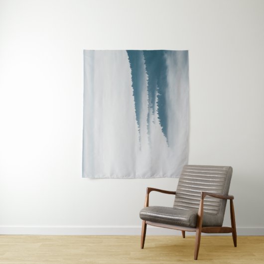 DIschillernde Hügel im Nebel Wandteppich (Beispiel)