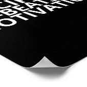 Discipline Beats Motivation Gym Poster (Ecke)