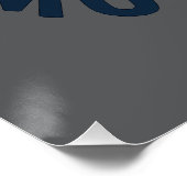 DIscipline Greater than Motivation- Gym Fitness  Poster (Ecke)