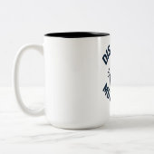 DIscipline Greater than Motivation- Gym Fitness  Zweifarbige Tasse (Links)