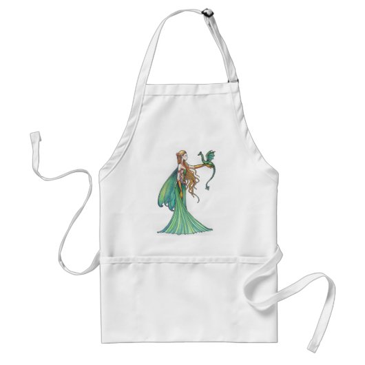 Discipline Green Fairy Dragon von Molly Harrison Schürze (Vorne)