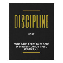 Discipline Inspiration Zitat