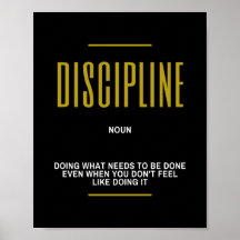 Discipline Inspiration Zitat