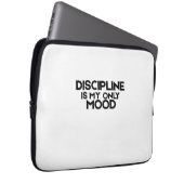 Discipline Is My Only Mood Minimalist  Laptopschutzhülle (Vorne Rechts)