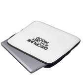 Discipline Is My Only Mood Minimalist  Laptopschutzhülle (Vorne Knopf)