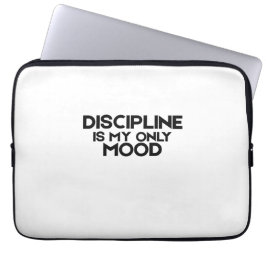 Discipline Is My Only Mood Minimalist  Laptopschutzhülle