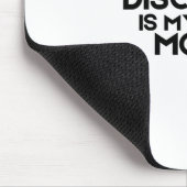 Discipline Is My Only Mood Minimalist Mouse Pad Mousepad (Ecke)