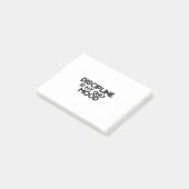 Discipline Is My Only Mood Minimalist Post-it Klebezettel (angewinkelt)