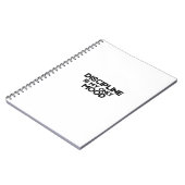 Discipline Is My Only Mood Minimalist Spiral  Notizblock (Linke Seite)