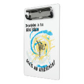 Discipline ist die Brücke zwischen Kampfkünsten Mini Klemmbrett (Gewinkelt2)