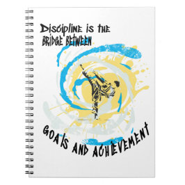 Discipline ist die Brücke zwischen Kampfkünsten Notizblock