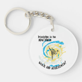 Discipline ist die Brücke zwischen Kampfkünsten Schlüsselanhänger