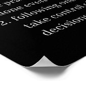 Discipline Motivierend Gym Poster (Ecke)