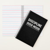 Discipline Over Mood Motivational Planner Notizblock (Innen)