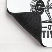 Discipline Over Motivation Gym Motivational Traini Mousepad (Ecke)