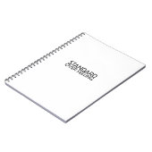 Discipline Over Motivation Minimalist Notebook Notizblock (Linke Seite)