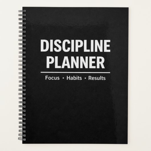 Discipline Planner Focus Habits Results Planer (Vorderseite)