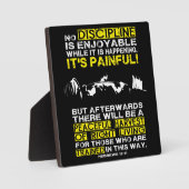 DISCIPLINE - Squat Workout Motivierend Fotoplatte (Vorderseite)