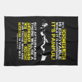 DISCIPLINE - Squat Workout Motivierend Küchentuch (Horizontal)