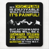 DISCIPLINE - Squat Workout Motivierend Mousepad (Vorne)