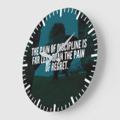 Discipline - Workout Inspiration Große Wanduhr (Winkel)