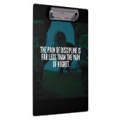 Discipline - Workout Inspiration Klemmbrett (Rechts)