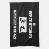 Disclaimer-T - Shirt Geschirrtuch (Vertikal)