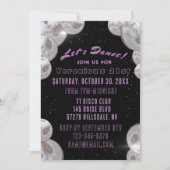 Disco 21. Geburtstag Einladung (Vorderseite)