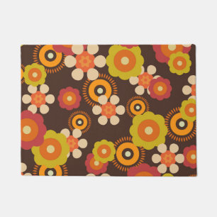Disco 70er 60er Retro Blume Pop Kultur Fußmatte