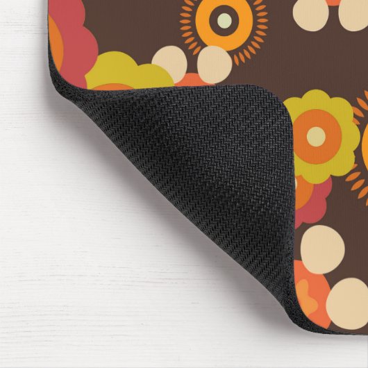 Disco 70er 60er Retro Blume Pop Kultur Mousepad (Ecke)