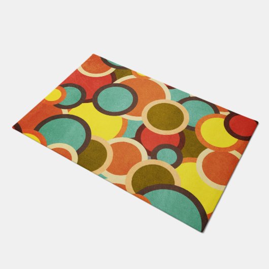 Disco 70er 60er Retro MOD Pop Culture Fußmatte (Schrägansicht)