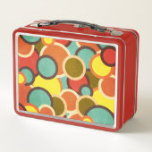 Disco 70er 60er Retro Mod Pop Culture Metall Brotdose (Rückseite)