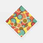 Disco 70er 60er Retro Mod Pop Culture Serviette (Ecke)