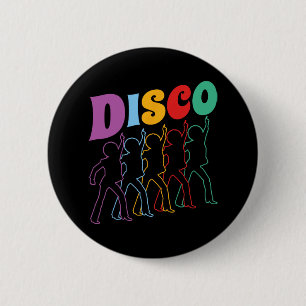 Disco 70er Disco-Thema Vintage Retro Tanzen 1970' Button