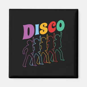 Disco 70er Disco Themed Vintag Retro Dancing 1970 Magnet
