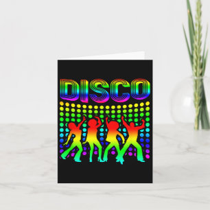 Disco 70er Disco Themenwelt Vintag Retro Dance 1 Karte