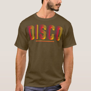 Disco 70er Jahre Stil Flashendes Licht Vintage Di T-Shirt